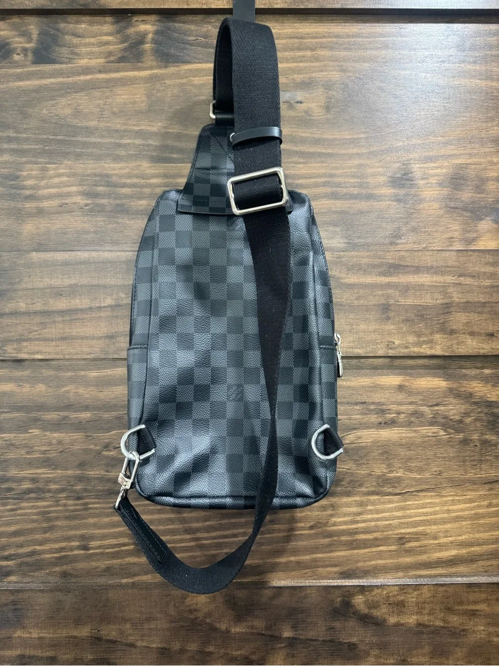 FULL SET Louis Vuitton Avenue Sling Bag Damier Graphite N41719